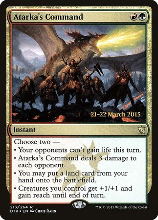 Atarka's Command [Dragons of Tarkir Promos] | GnG Games