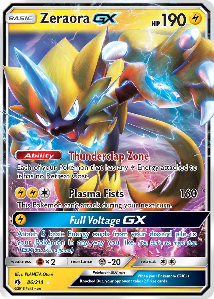 Zeraora GX (86/214) [Sun & Moon: Lost Thunder] | GnG Games