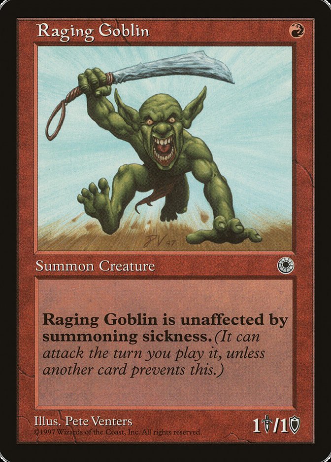 Raging Goblin (No Flavor Text) [Portal] | GnG Games