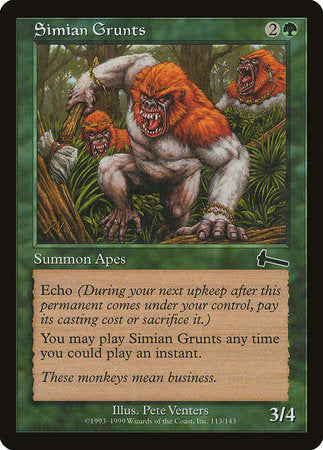 Simian Grunts [Urza's Legacy] | GnG Games