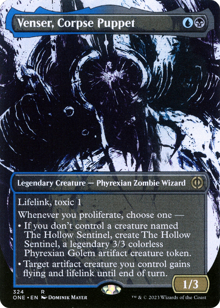 Venser, Corpse Puppet (Borderless Ichor) [Phyrexia: All Will Be One] | GnG Games