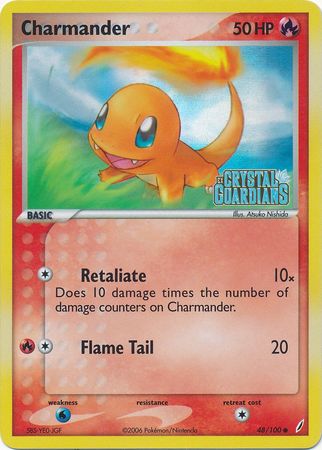 Charmander (48/100) (Stamped) [EX: Crystal Guardians] | GnG Games