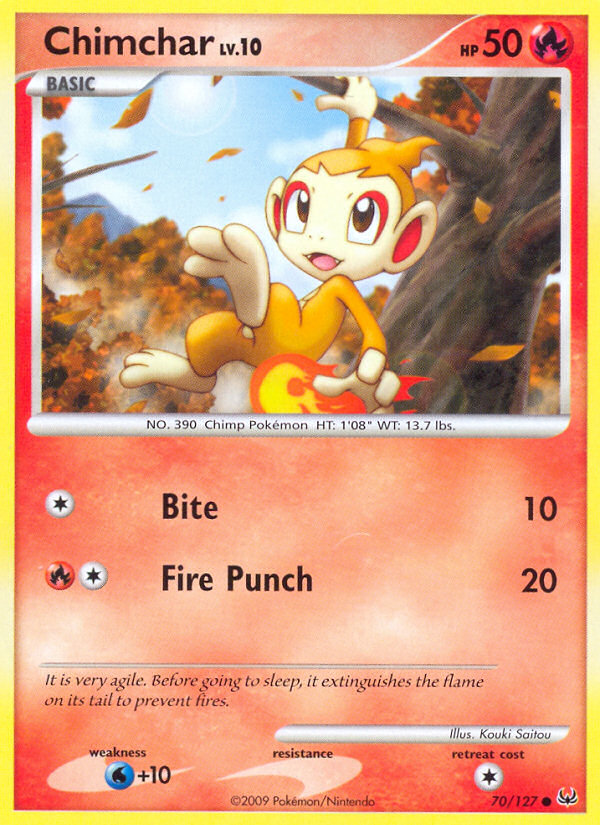 Chimchar (70/127) [Platinum: Base Set] | GnG Games