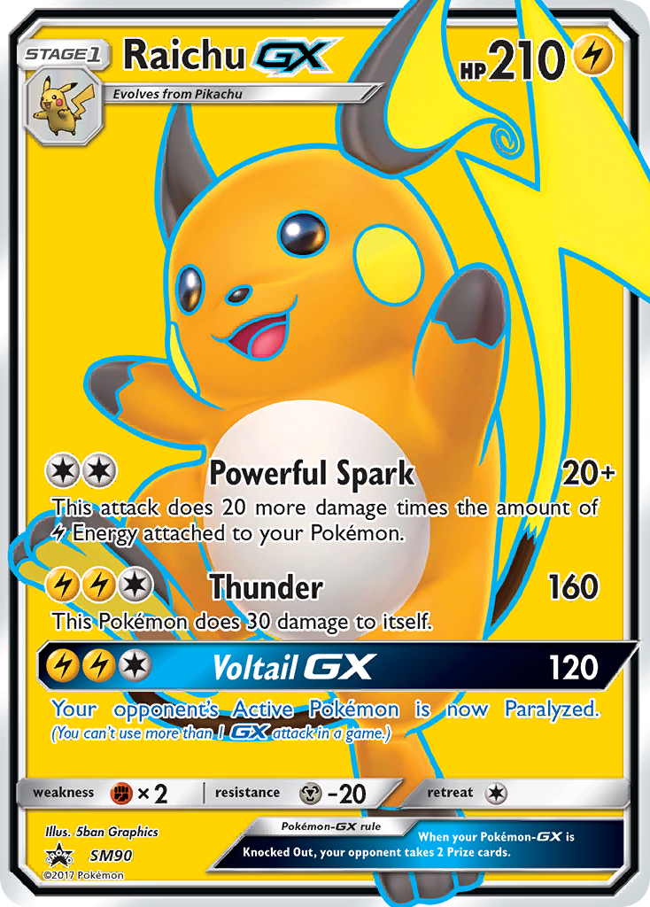 Raichu GX (SM90) [Sun & Moon: Black Star Promos] | GnG Games