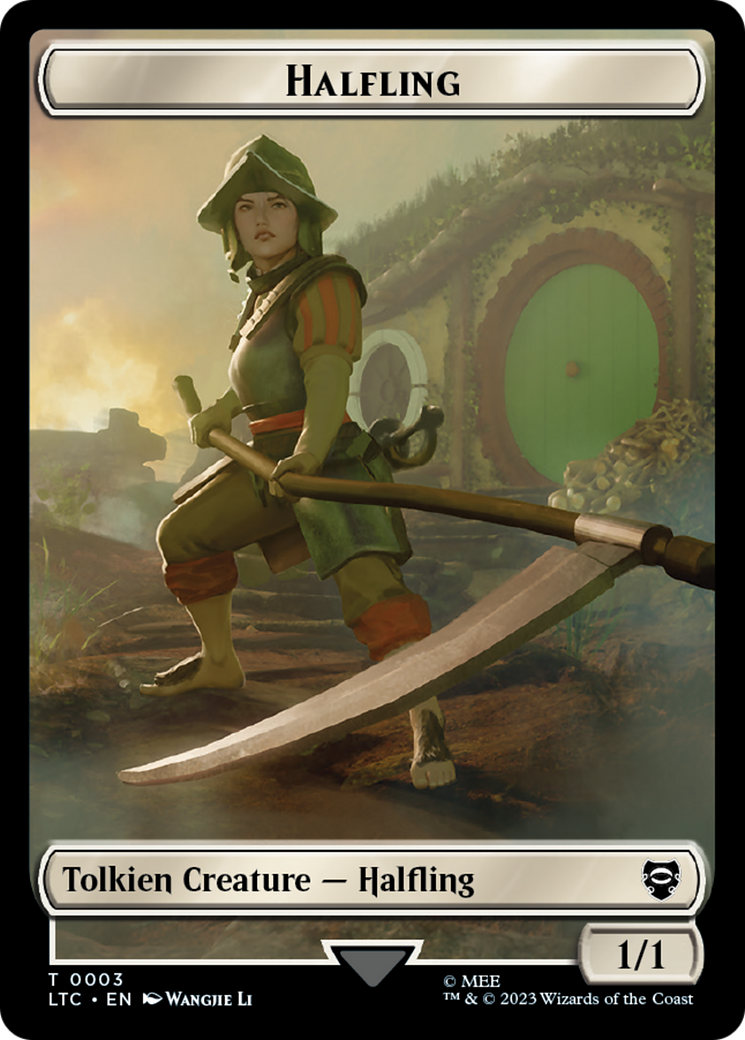 Halfling // Treasure Token [The Lord of the Rings: Tales of Middle-Earth Commander Tokens] | GnG Games