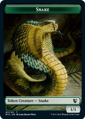 Spirit // Snake Double-sided Token [Innistrad: Midnight Hunt Commander] | GnG Games