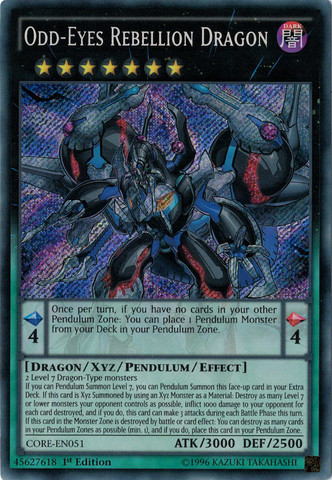 Odd-Eyes Rebellion Dragon [CORE-EN051] Secret Rare | GnG Games