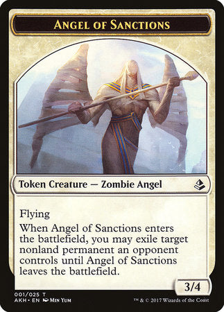 Angel of Sanctions Token [Amonkhet Tokens] | GnG Games