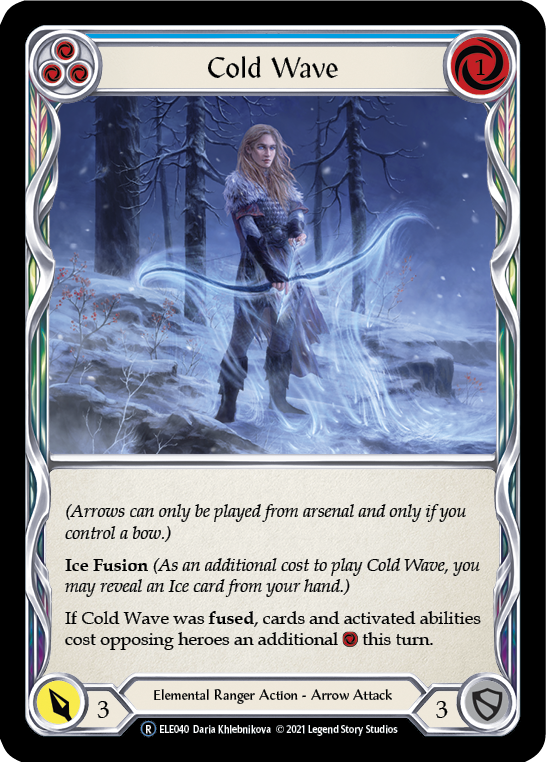 Cold Wave (Blue) [U-ELE040] Unlimited Rainbow Foil | GnG Games