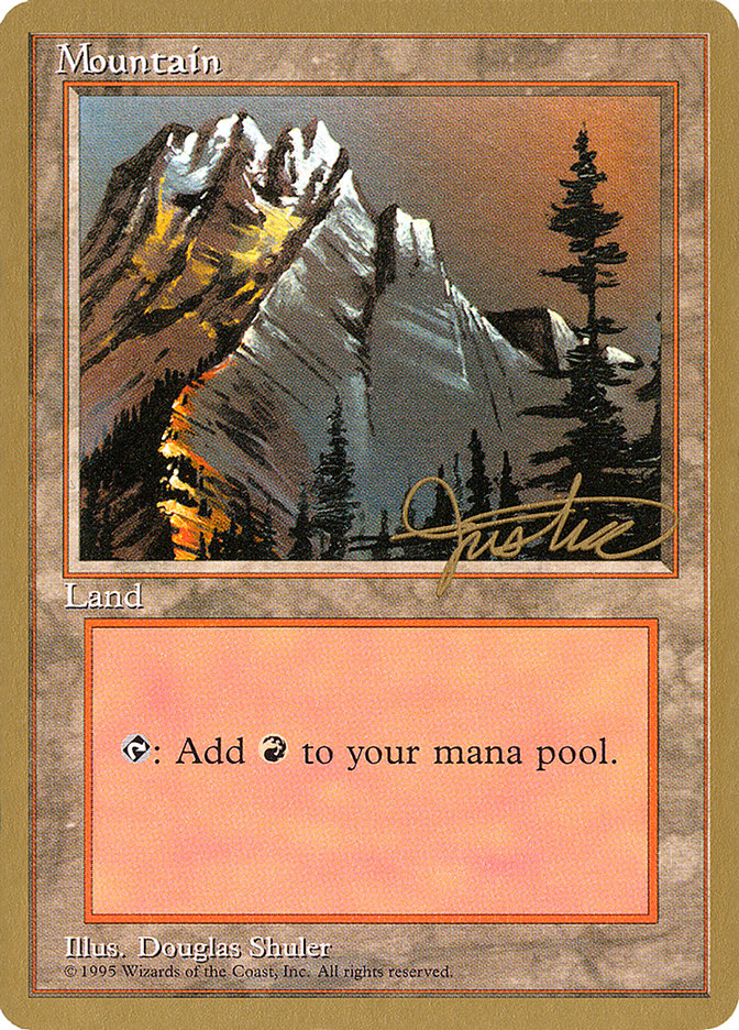 Mountain (mj373) (Mark Justice) [Pro Tour Collector Set] | GnG Games