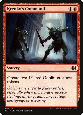 Krenko's Command [Duel Decks: Merfolk vs. Goblins] | GnG Games
