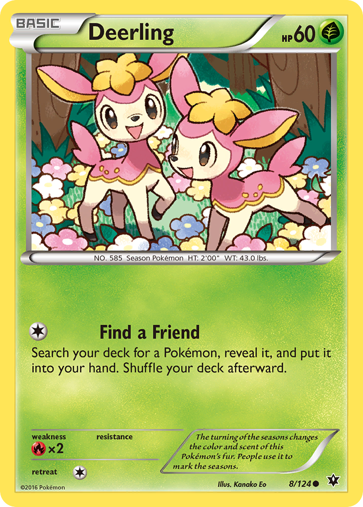 Deerling (8/124) [XY: Fates Collide] | GnG Games