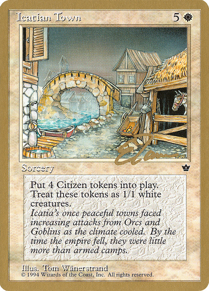 Icatian Town (Eric Tam) [Pro Tour Collector Set] | GnG Games
