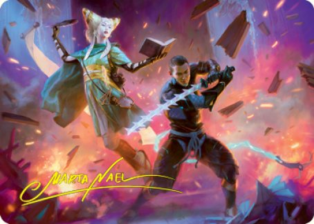 Explosive Entry Art Card (Gold-Stamped Signature) [Kamigawa: Neon Dynasty Art Series] | GnG Games