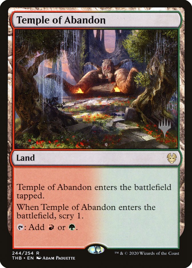 Temple of Abandon (Promo Pack) [Theros Beyond Death Promos] | GnG Games