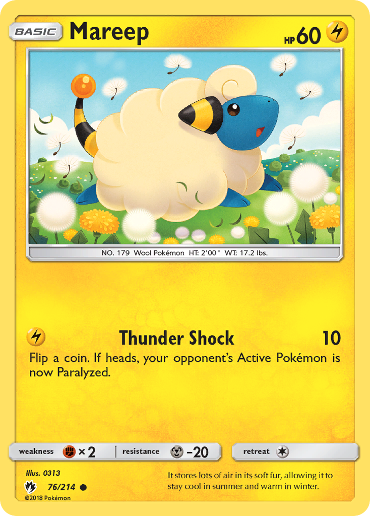 Mareep (76/214) [Sun & Moon: Lost Thunder] | GnG Games