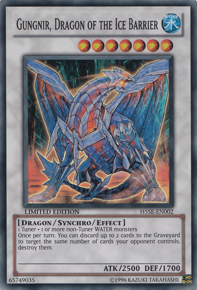 Gungnir, Dragon of the Ice Barrier [H5SE-EN002] Super Rare | GnG Games