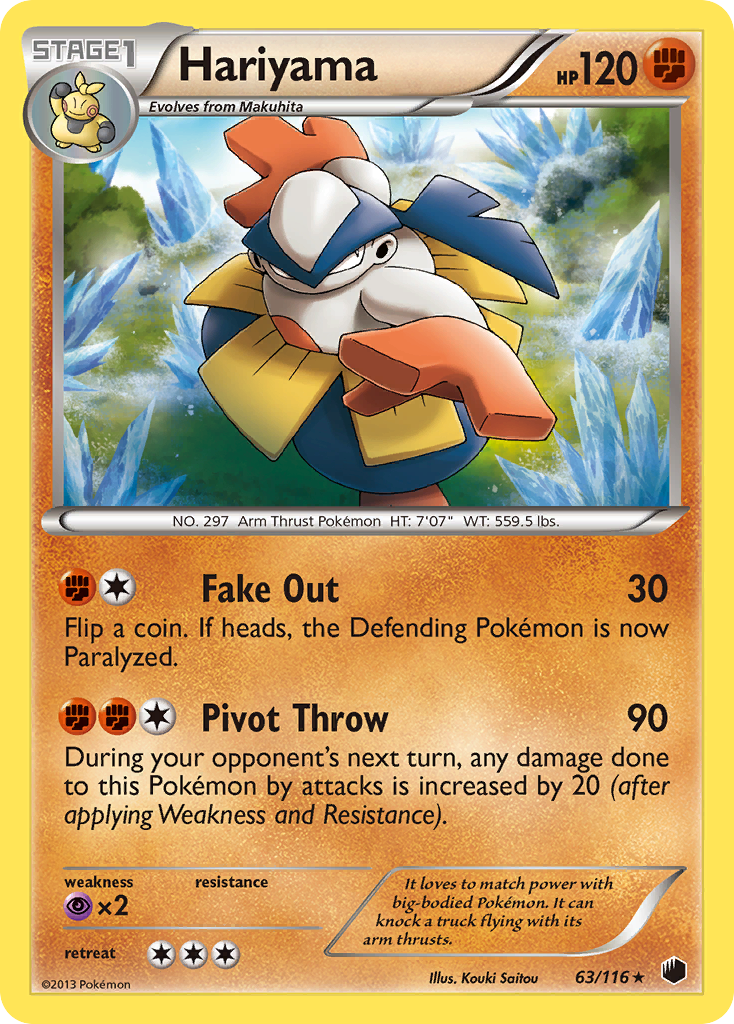 Hariyama (63/116) [Black & White: Plasma Freeze] | GnG Games