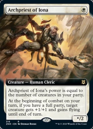 Archpriest of Iona (Extended Art) [Zendikar Rising] | GnG Games