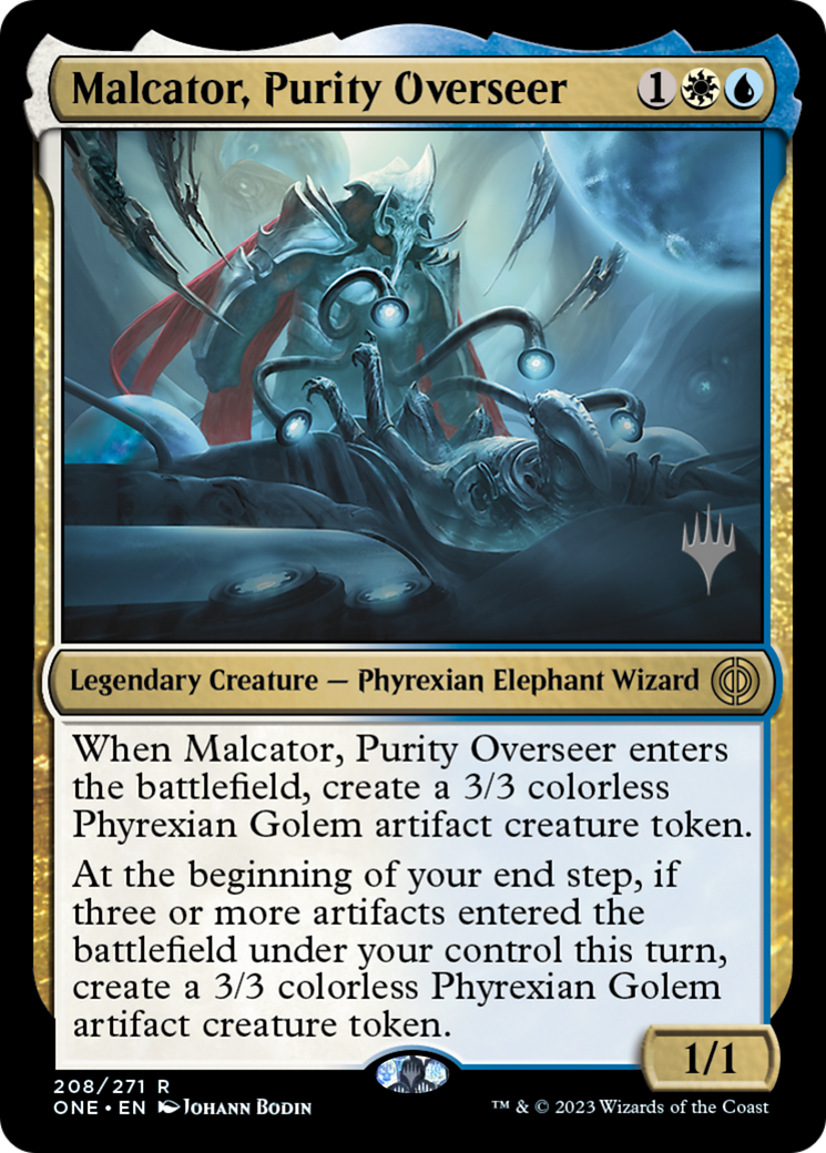 Malcator, Purity Overseer (Promo Pack) [Phyrexia: All Will Be One Promos] | GnG Games