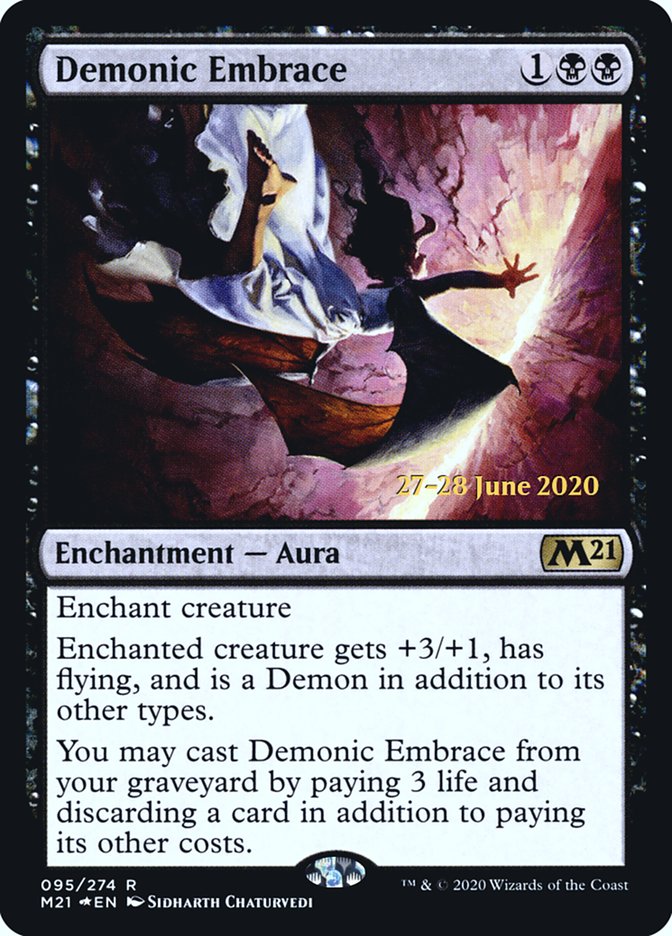 Demonic Embrace  [Core Set 2021 Prerelease Promos] | GnG Games