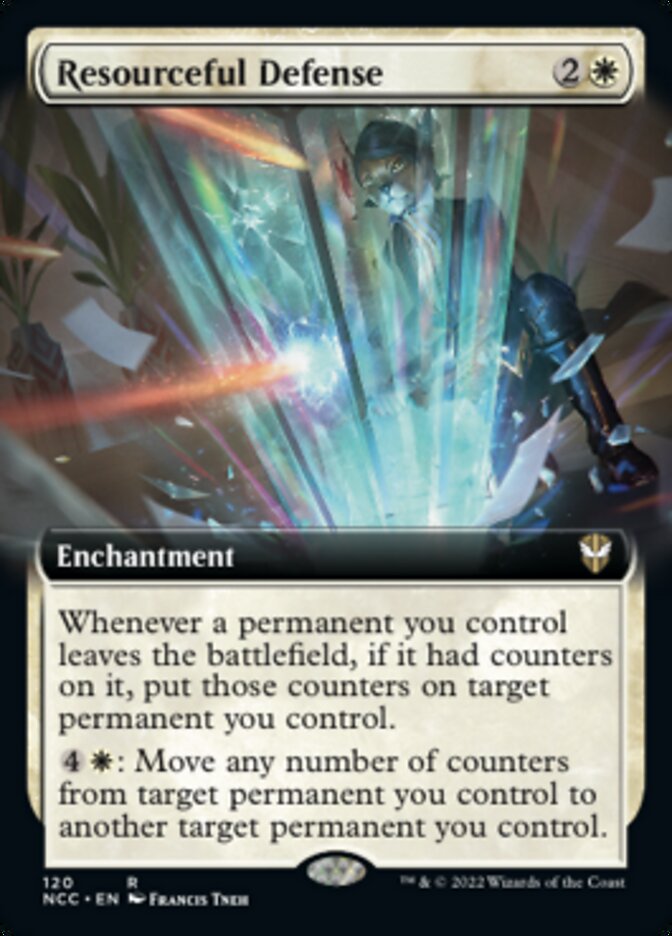 Resourceful Defense (Extended Art) [Streets of New Capenna Commander] | GnG Games