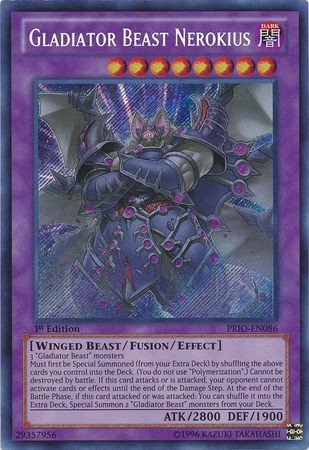 Gladiator Beast Nerokius [PRIO-EN086] Secret Rare | GnG Games