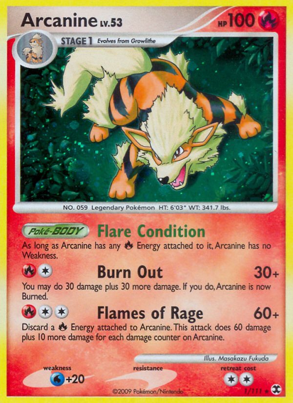 Arcanine (1/111) [Platinum: Rising Rivals] | GnG Games