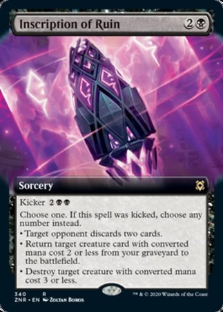 Inscription of Ruin (Extended Art) [Zendikar Rising] | GnG Games