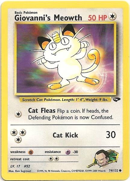 Giovanni's Meowth (74/132) [Gym Challenge Unlimited] | GnG Games