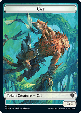 Saproling // Cat Double-Sided Token [Starter Commander Decks] | GnG Games