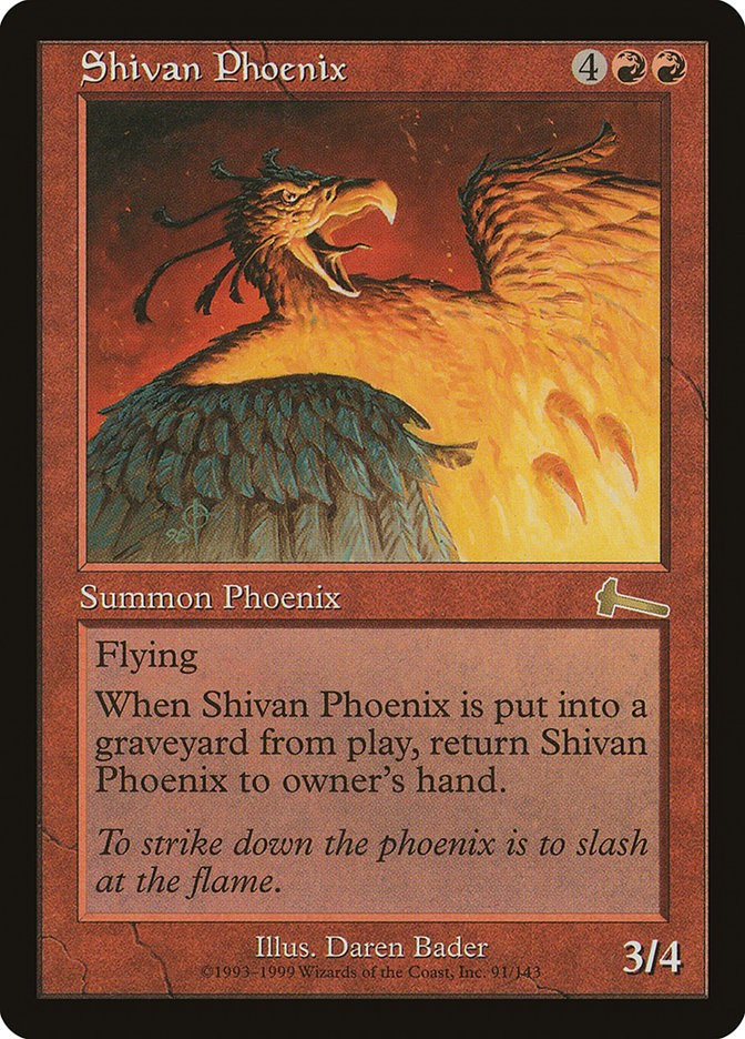 Shivan Phoenix [Urza's Legacy] | GnG Games