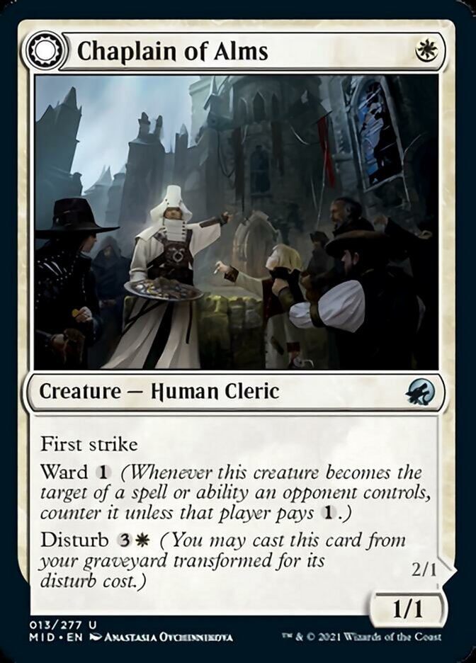 Chaplain of Alms // Chapel Shieldgeist [Innistrad: Midnight Hunt] | GnG Games