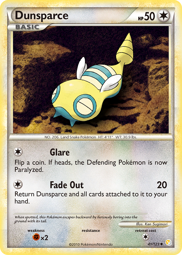 Dunsparce (41/123) [HeartGold & SoulSilver: Base Set] | GnG Games