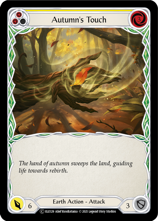 Autumn's Touch (Yellow) [U-ELE129] Unlimited Rainbow Foil | GnG Games