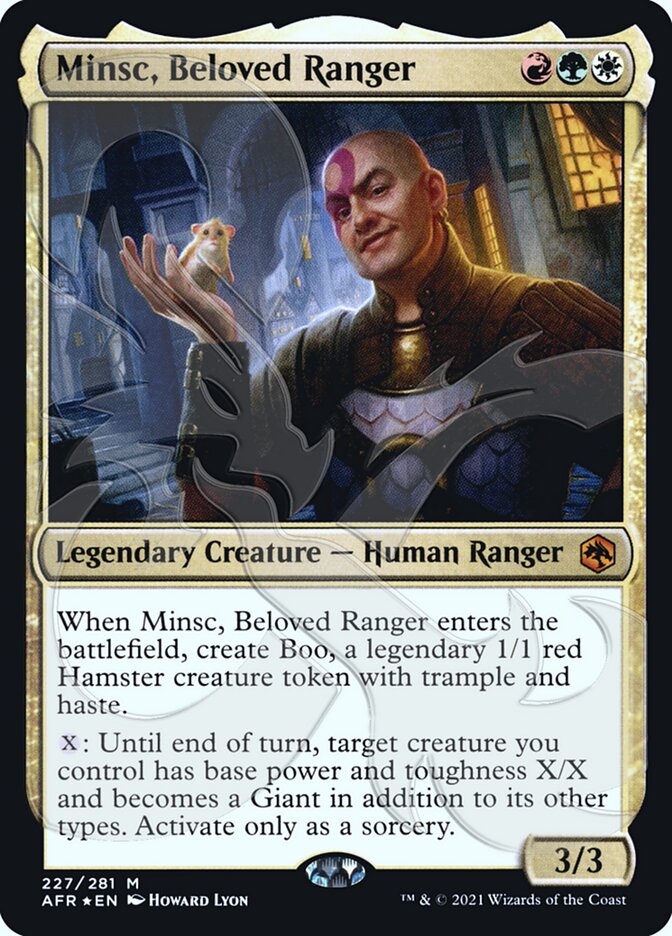 Minsc, Beloved Ranger (Ampersand Promo) [Dungeons & Dragons: Adventures in the Forgotten Realms Promos] | GnG Games