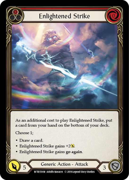 Enlightened Strike [WTR159-M] Alpha Print Rainbow Foil | GnG Games