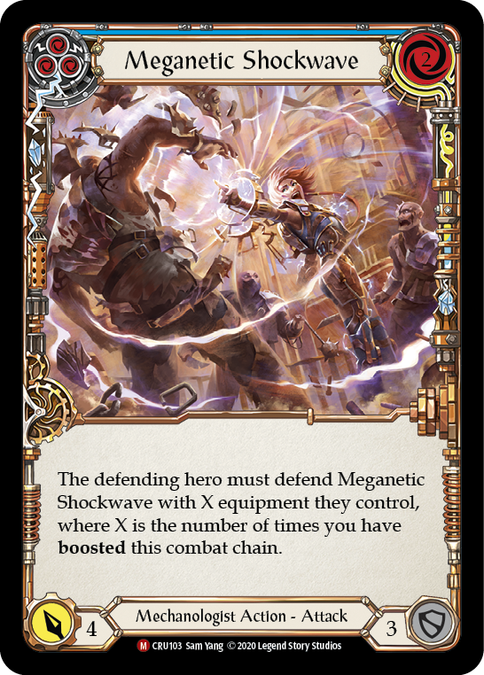 Meganetic Shockwave [CRU103] 1st Edition Rainbow Foil | GnG Games