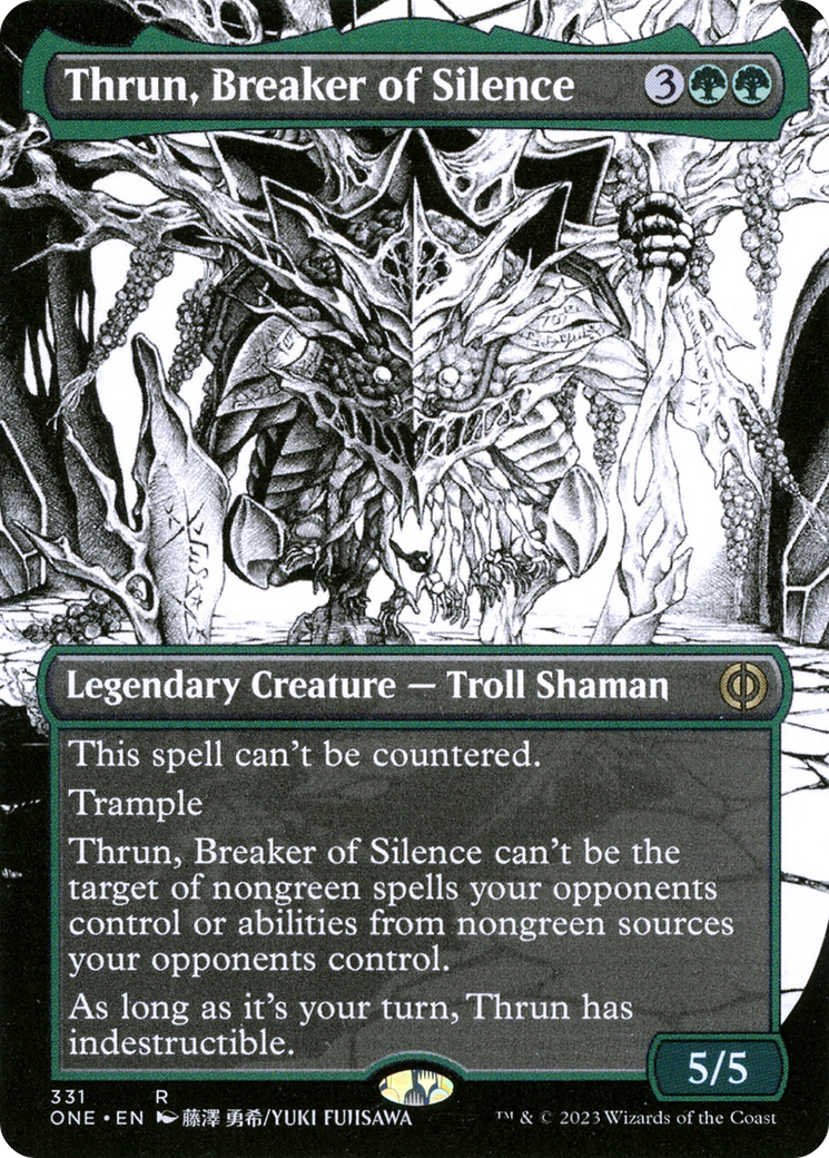 Thrun, Breaker of Silence (Borderless Manga) [Phyrexia: All Will Be One] | GnG Games