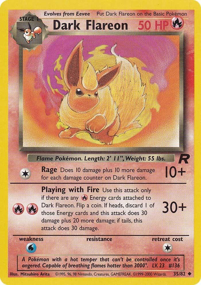 Dark Flareon (35/82) [Team Rocket Unlimited] | GnG Games