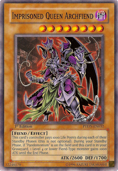 Imprisoned Queen Archfiend [PTDN-EN032] Common | GnG Games