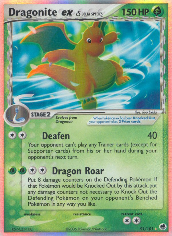 Dragonite ex (91/101) (Delta Species) [EX: Dragon Frontiers] | GnG Games