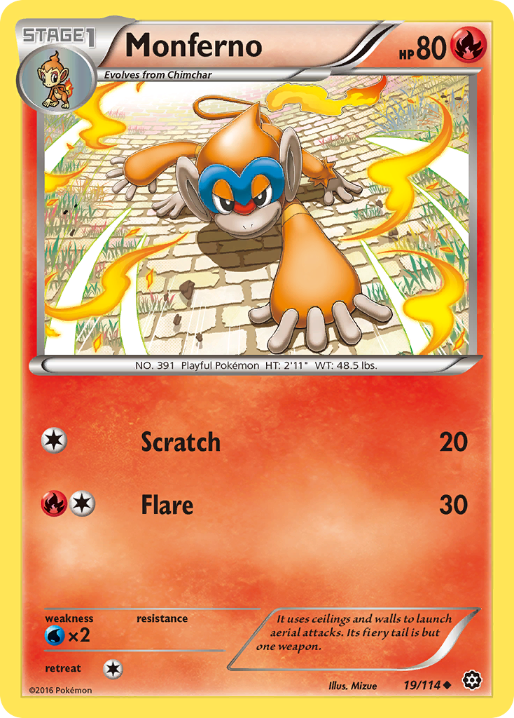 Monferno (19/114) [XY: Steam Siege] | GnG Games