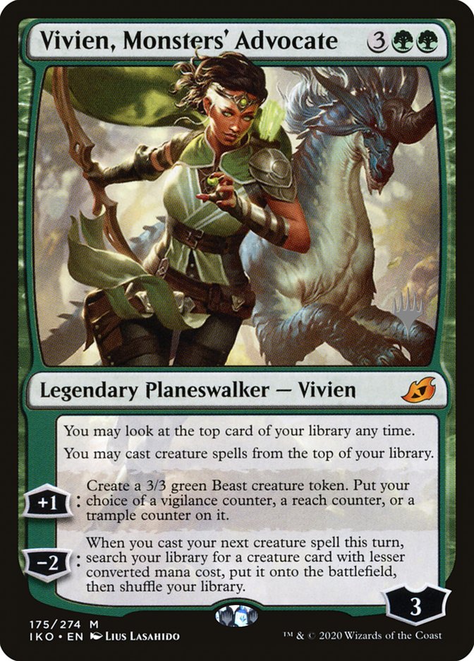 Vivien, Monsters' Advocate (Promo Pack) [Ikoria: Lair of Behemoths Promos] | GnG Games