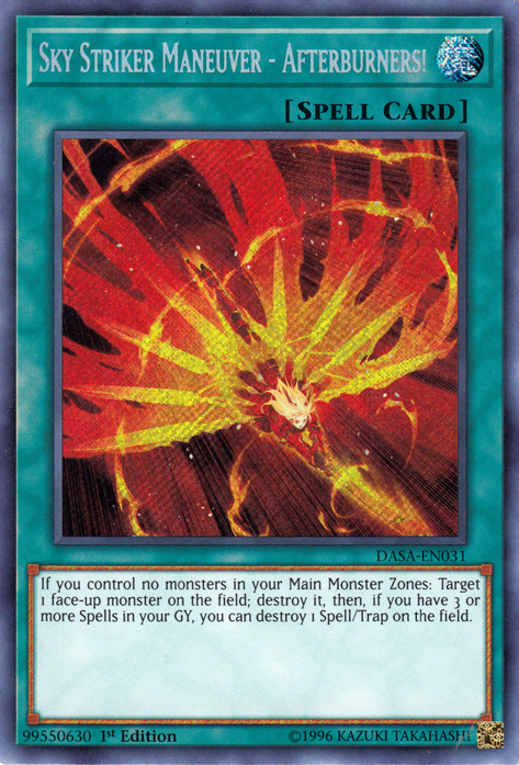 Sky Striker Maneuver - Afterburners! [DASA-EN031] Secret Rare | GnG Games