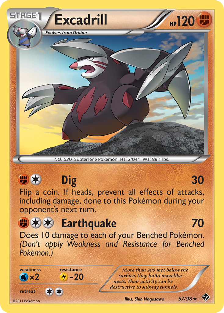 Excadrill (57/98) [Black & White: Emerging Powers] | GnG Games