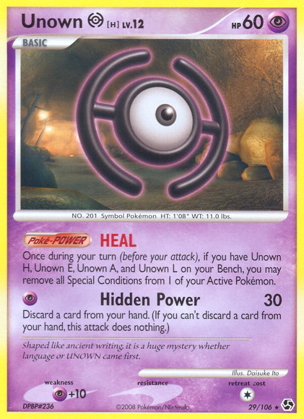 Unown H (29/106) [Diamond & Pearl: Great Encounters] | GnG Games