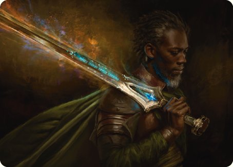 Anduril, Flame of the West Art Card [The Lord of the Rings: Tales of Middle-earth Art Series] | GnG Games