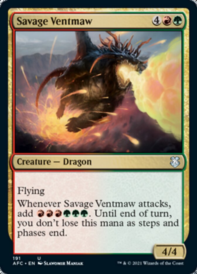 Savage Ventmaw [Dungeons & Dragons: Adventures in the Forgotten Realms Commander] | GnG Games