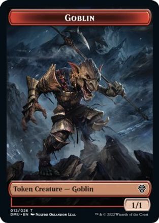 Zombie Knight // Goblin Double-sided Token [Dominaria United Commander Tokens] | GnG Games